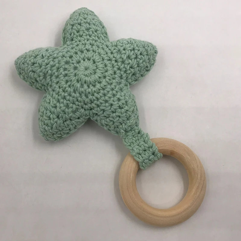 DIY Jewelry Baby Molar Teether Accessories, Colorful Crochet Five Pointed Star Toy, Safe and Fun for Soothing Teething B — photo 20