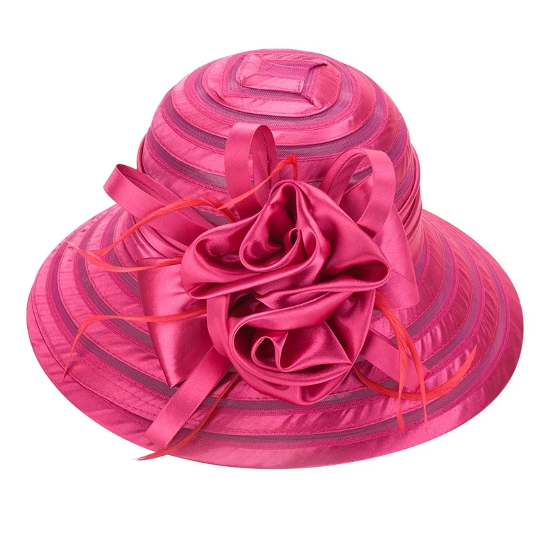 Title 45, Novo chapéu de banquete de organza de cristal e...