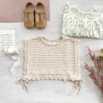 Schattig wollen vest in retro-stijl, ideaal voor een vintage look. Warm en comfortabel, perfect voor elke casual gelegenheid met charme. — foto 8