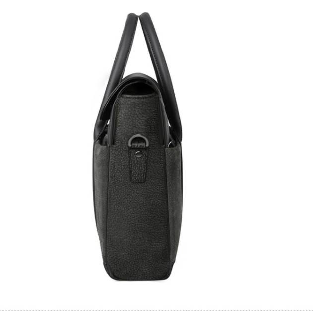 Pasta masculina de couro de vaca para computador, bolsa mensageiro para negócios. Elegância e praticidade para o profissional moderno. Ideal para trabalho. — foto 6