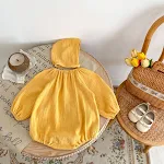 Mono Largo de Algodón Doble Arruga con Sombrero Ropa Funcional de Una Pieza Elegante y Cómoda para Mujer Perfecto para Cualquier Ocasión — foto 2