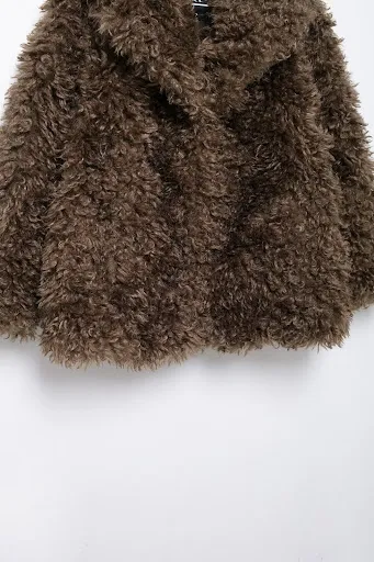 Title 8, New Womens Artificial Fur Loose Casual Jacket ...