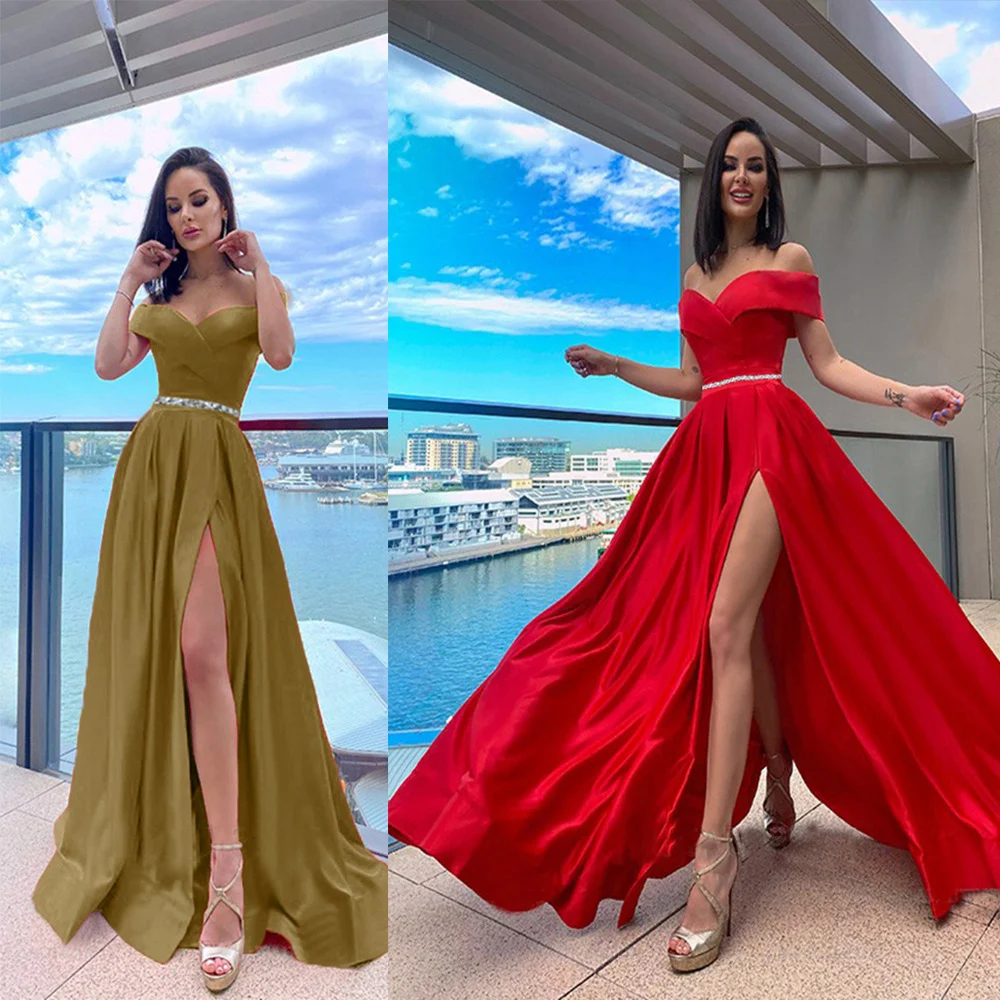 Women's Long Trailing Dress for Banquets. Exquisite design perfect for elegant evenings and special occasions. Make a st — photo 11