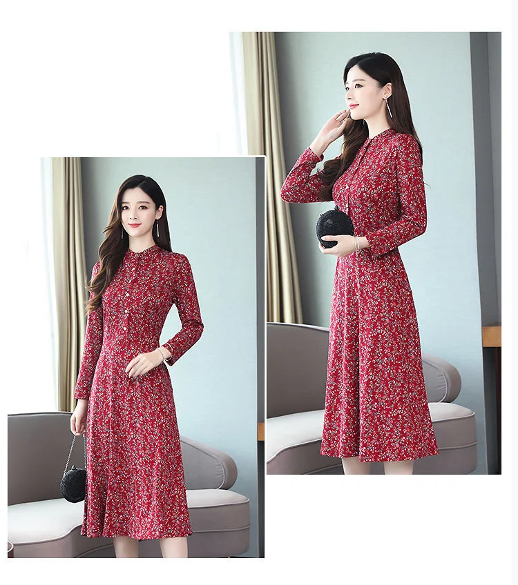 Title 3, Waist Tight Tummy Hiding Temperament Long Dress