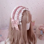 Handgemaakte Multicolor Lolita Haarband, Prachtig Kant en Zachte Meisjes Haaraccessoires, voor een betoverende en schattige look. — foto 7
