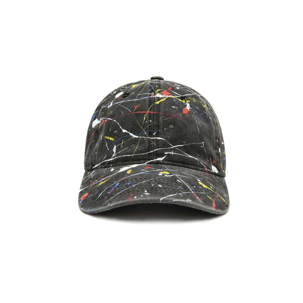 Hand-Splashed Baseball Cap with Curved Brim — Play and enjoy the sun in style and protection. Perfect for fans and playe — photo 1