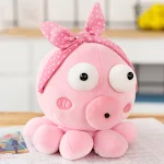 Decorações Fofas de Pelúcia Polvo Pirata Q Versão – Boneca Animal Fofa – Perfeita para Decoração e um Presente Encantador — foto 1