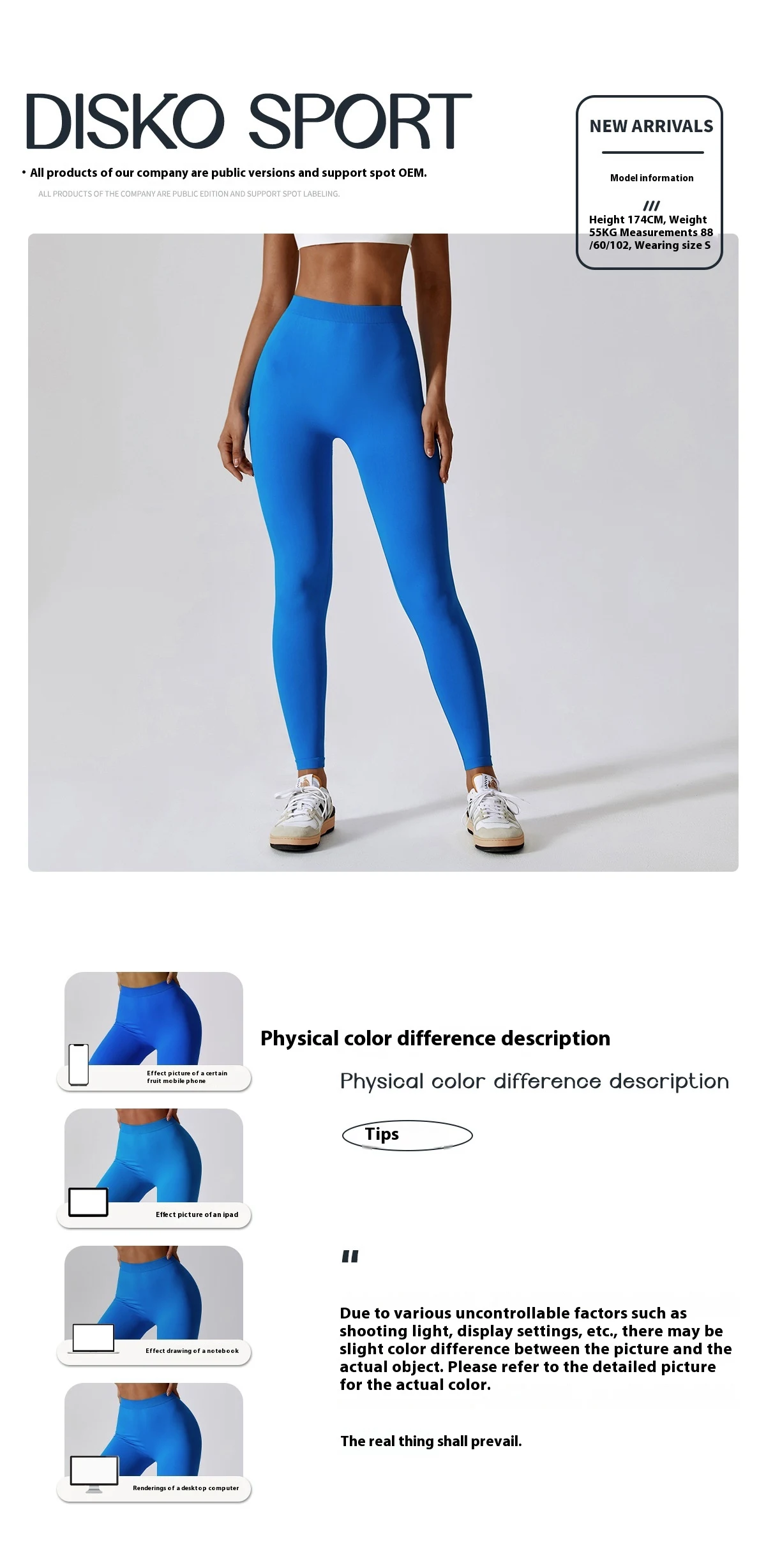 Title 11, Peach hip raise fitness legging met V-taille, b...