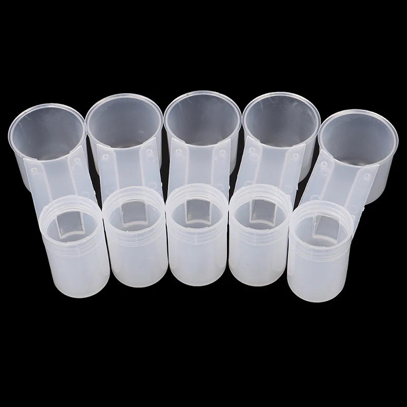 Title 2, 5Pcs Plastic Bird Feeder Clear Water Bottle Dri...