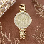 Reloj de cuarzo de cadena cubana de moderno de diamante de diamantes — foto 2