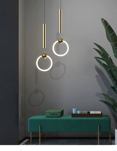 Title 7, Bedroom Bedside Hanging Line Lamp Nordic Modern...