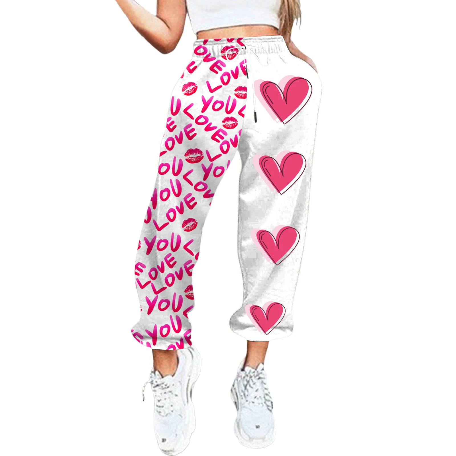 Women's 3D Digital Printed Ankle Banded Pants Casual Sports Trousers. Comfortable and stylish for everyday wear and spor — photo 6