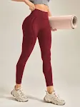 Calças de ioga fitness femininas, nove. Conforto e estilo para seus treinos de yoga e fitness. Respiráveis, com ajuste perfeito e ideais para atividades físicas. — foto 9