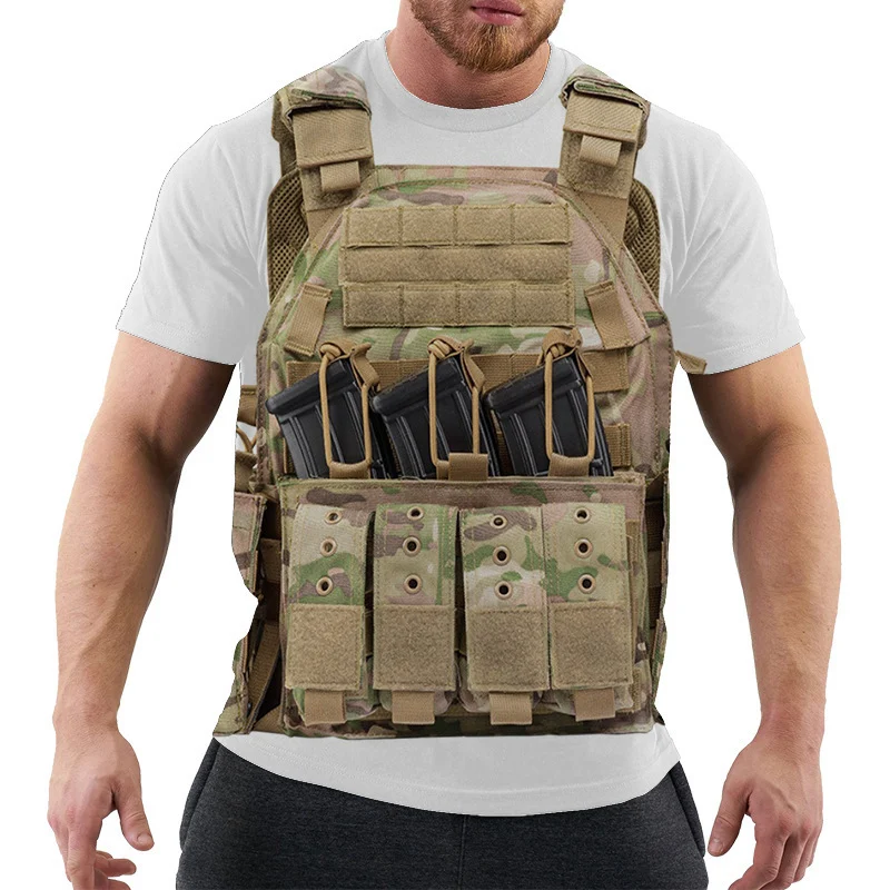 Men's 3D Digital Printed Short Sleeve T-shirt. Breathable fabric, stylish designs for summer comfort and a unique, moder — photo 31