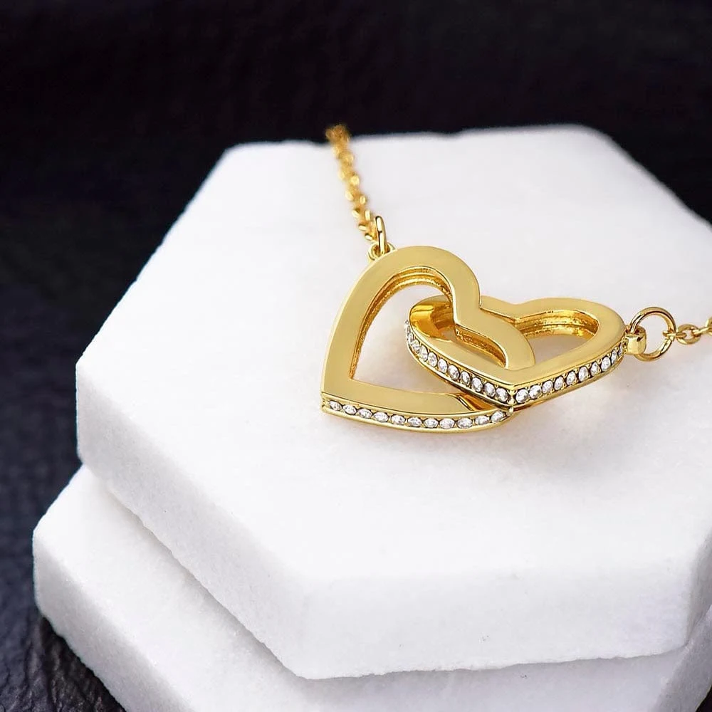 Colar feminino de coração com anel duplo. Demonstre seu amor com este colar elegante. Ideal para qualquer ocasião, um presente perfeito. — foto 4