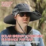 Solar Powered Fan Hat for Men with Long Lasting Lithium Battery, Outdoor Fishing Hat, Sun Protection, Stay Cool and Prot — photo 9