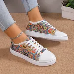 Zapatos de lona con cordones para estudiantes con suela plana y versátil, ideales para uso diario, cómodos y con estilo casual. — foto 29