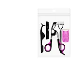 Purple black straight 5pcs