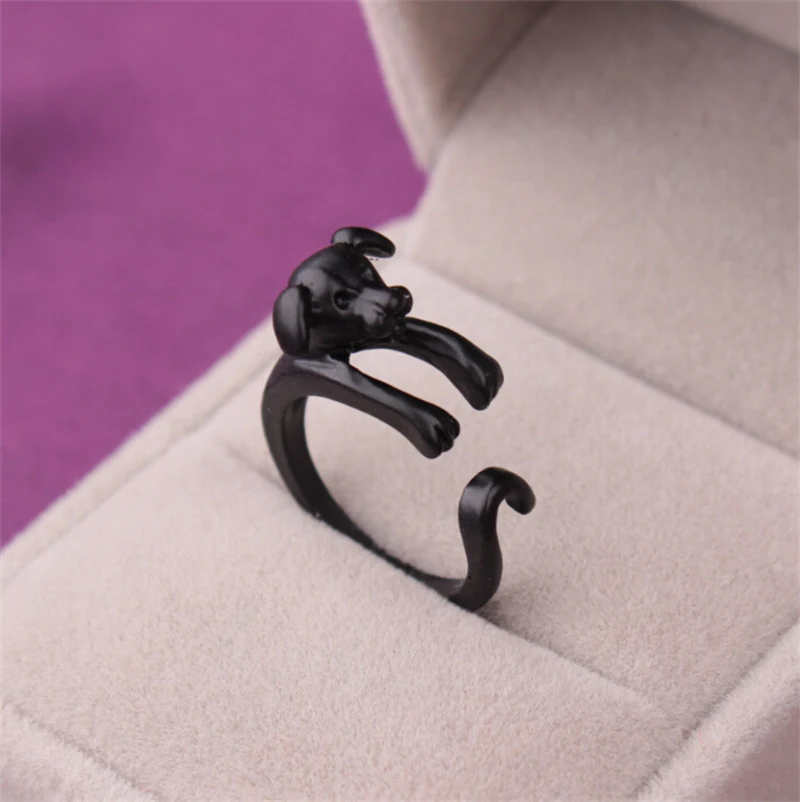 Anel de dedo feminino com design de animal fofo e personalidade, acessório de moda charmoso e moderno para realçar seu estilo diário. — foto 20