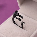 Anel de dedo feminino com design de animal fofo e personalidade, acessório de moda charmoso e moderno para realçar seu estilo diário. — foto 20