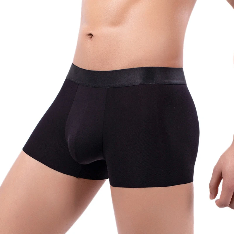 Title 2, Cuecas boxer masculinas de seda de gelo, corte ...