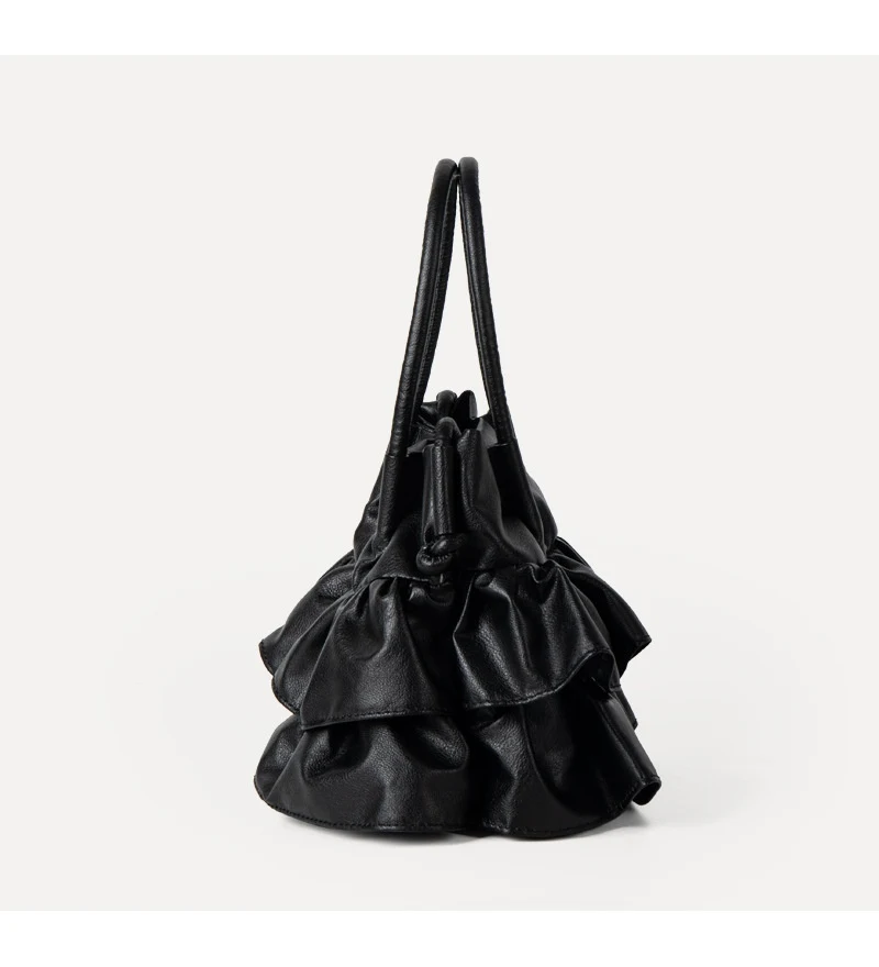 Title 13, Womens Pleated Ruffled Handbag, Casual All-mat...