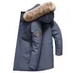 Blue With Fur Collar