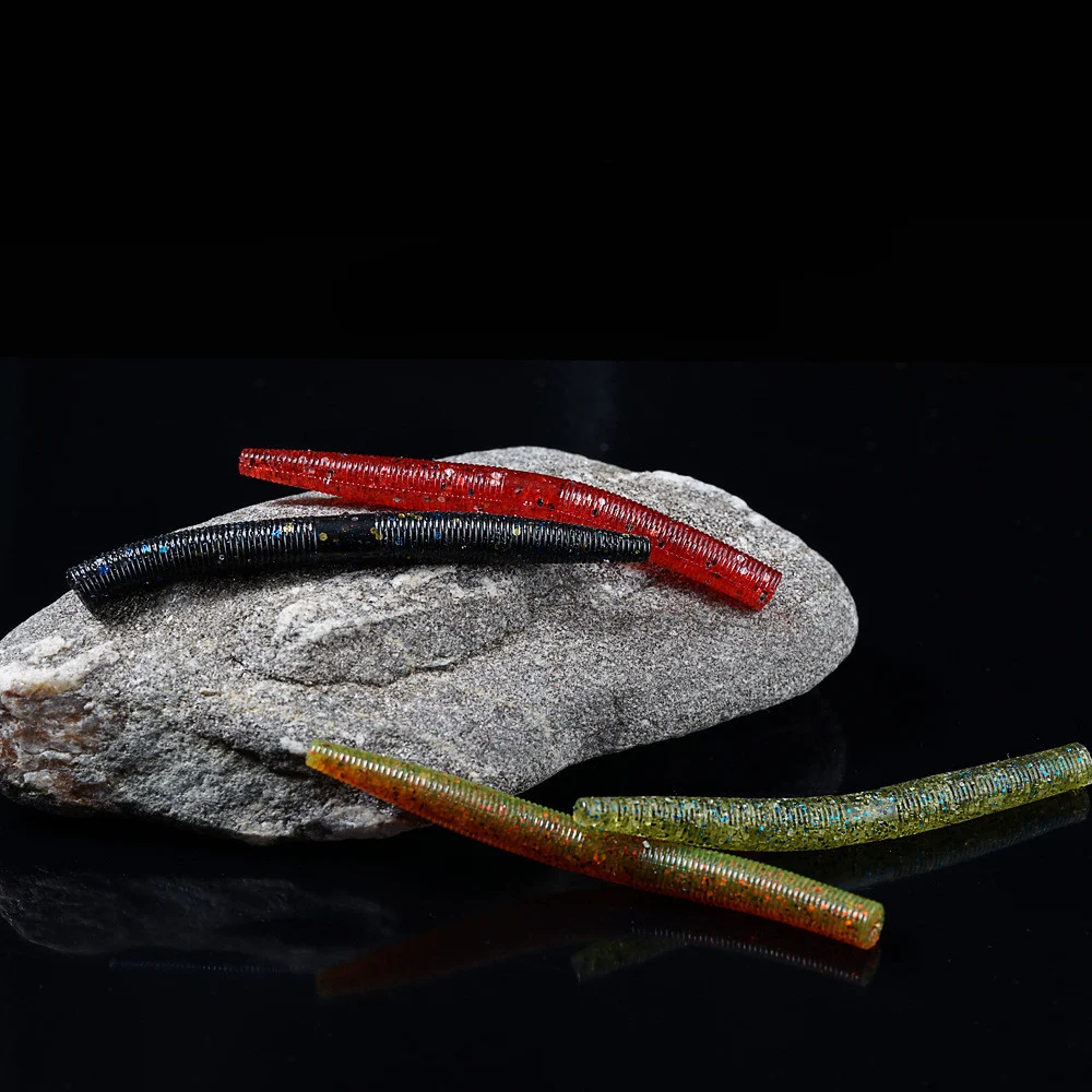 Isca Lua Soft Noodle Bug 3 e 4 polegadas, alta densidade, afundamento lento e sal. Ideal para pesca de predadores. — foto 1