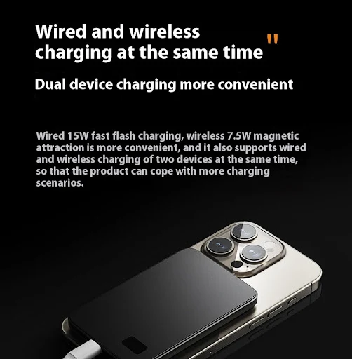 Title 6, Wireless Magnetic Mobile Power Ultra-thin Exter...