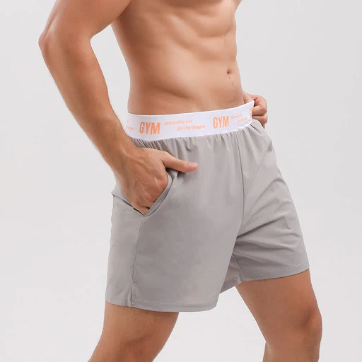Title 4, Mens Muscle Shorts Double Liner Elastic Maximu...