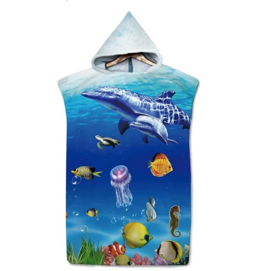 Roupa de banho com capuz, à prova de vento, para proteção solar na praia, ideal para trocar de roupa com privacidade e conforto. — foto 2