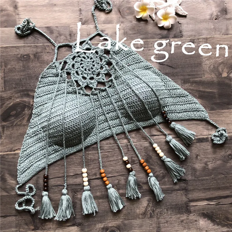 Tassel Bohemian badpak voor een chique strandlook. Geniet van het comfort en de unieke stijl van dit prachtige badpak. — foto 7