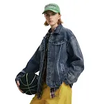 Giacca di jeans uomo donna punk primavera autunno distressed strappata giubbotto denim versatile per look casual e di tendenza — foto 15