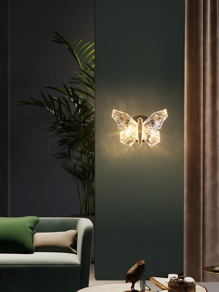 Title 5, Butterfly Bedroom Decorative Wall Lamp illumina...