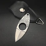 Coltello mini portatile Olive Outdoor, alta durezza, lama dritta affilata. Tagli precisi e facile da trasportare, perfetto per l'outdoor. — foto 4