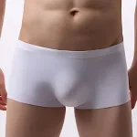 Cueca de seda gelada masculina, shorts ultraleves e translúcidos. Desfrute do frescor e conforto respirável com esta roupa íntima fina. — foto 8