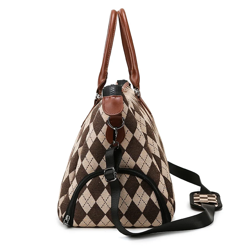 Title 6, Bolsa de viagem casual feminina com separação s...