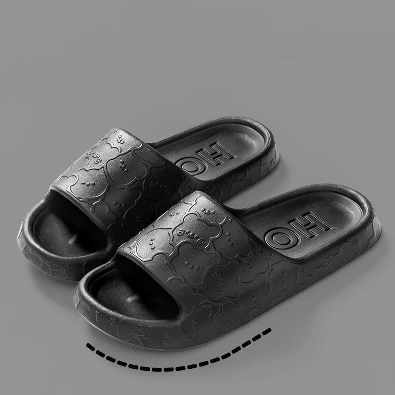 Unisex household bathroom deodorant outerwear thick slippers, comfortable and practical for indoor use, keeping feet fre — photo 4