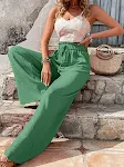 Calças largas casuais xadrez bolha, fashion e versáteis. Conforto e estilo para looks all-match. Perfeitas para qualquer momento. — foto 45