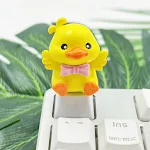 Handmade Small Yellow Duck Cross Axle Mechanical Keyboard Keycaps for a unique typing experience and personalized keyboa — photo 13