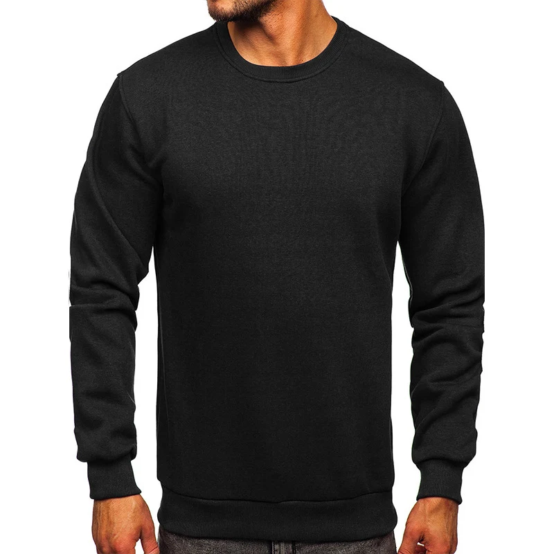 European American Hoodie With Round Neck in Solid Color. Experience ultimate comfort and timeless style with this versat — photo 9