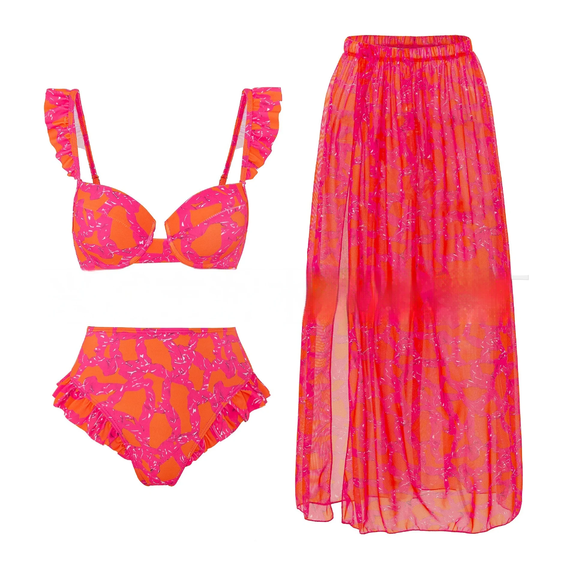 Title 3, Womens Three Piece Slimming Bikini Swimsuit, H...