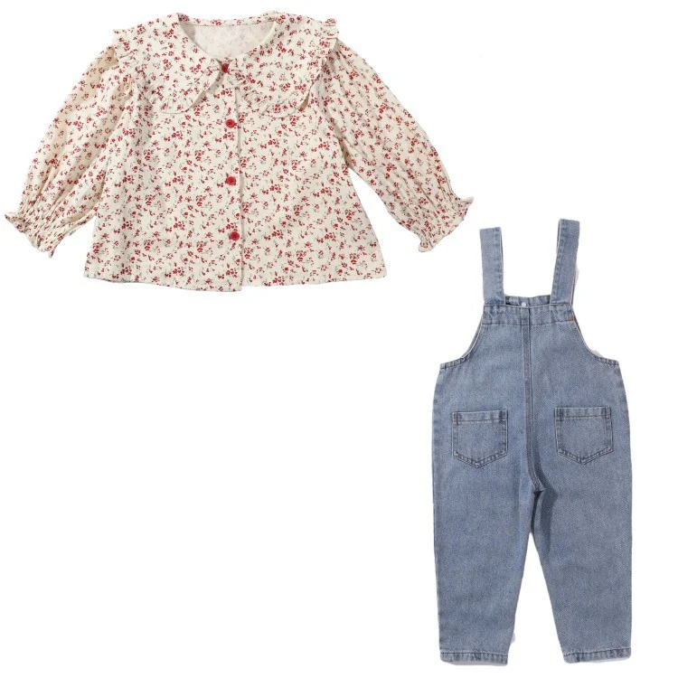 Macacão Jeans para Meninas Outono Novidade Overalls de Denim Lindos e Confortáveis para Meninas, Perfeito para o Dia a Dia — foto 3