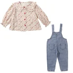 Macacão Jeans para Meninas Outono Novidade Overalls de Denim Lindos e Confortáveis para Meninas, Perfeito para o Dia a Dia — foto 3