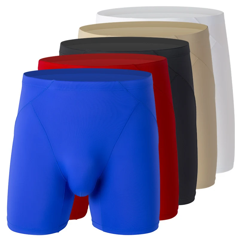 Shorts deportivos y de fitness de seda de hielo para hombre, transpirables, cómodos y perfectos para entrenamientos y actividades físicas intensas. — foto 12