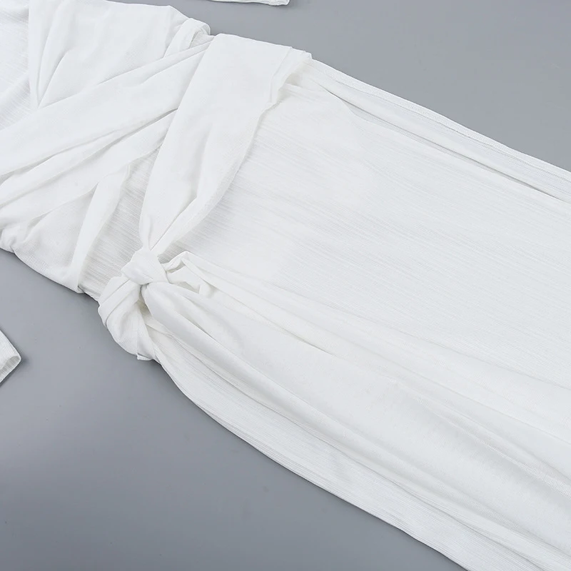 Title 2, Slim-fit Off-shoulder Long Sleeve Hem Dress for...