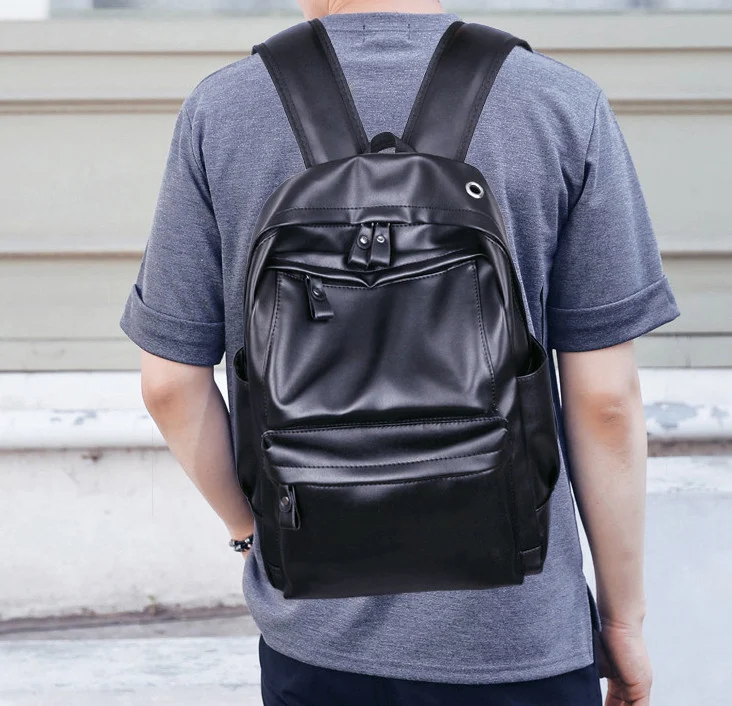 Großer koreanischer Herren Rucksack mit viel Stauraum, perfekt für Schule, Reisen und Alltag, robust und bequem. — foto 13