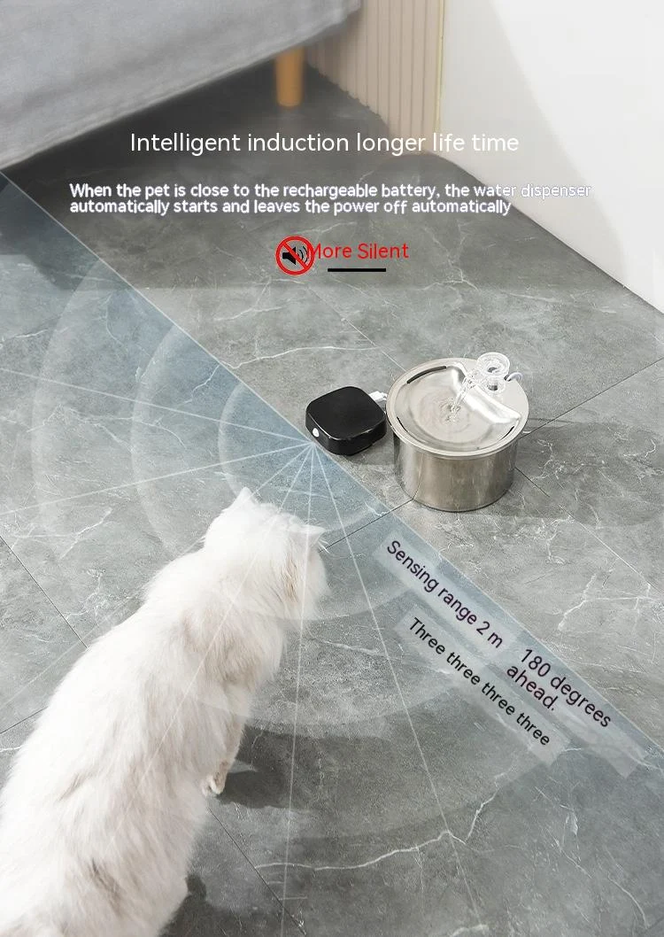 Title 8, Cat Automatic Water Dispenser with Wireless Cha...