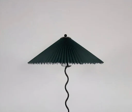 Title 2, Vintage Pleated Umbrella Bedside Lamp for Maste...