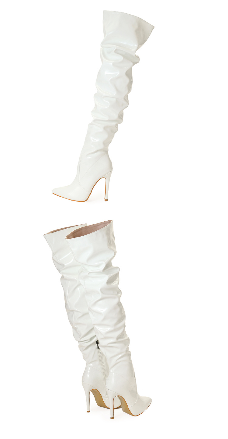 Title 21, Botas Altas Femininas Moda Salto Super Alto Sap...